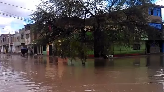 Inundaciones por fuertes lluvias. Foto: América Noticias