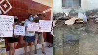 Chiclayo: Vecinos protestan por desagües colapsados al interior de viviendas 