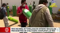 Chicoma: Recibiremos 40 toneladas de  oxígeno semanal desde Chile hasta completar 960 toneladas