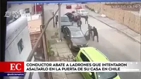 Chile: Conductor abate a ladrones que intentaron asaltarlo en la puerta de su casa