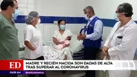 Chimbote: Recién nacida y su madre fueron dadas de alta tras superar el coronavirus 