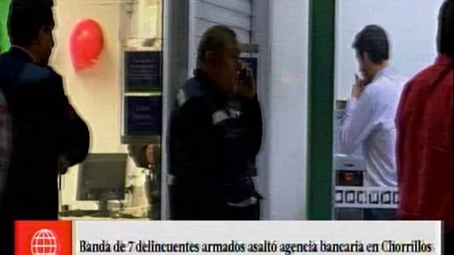 Chorrillos: asaltan agencia bancaria ubicada en centro comercial