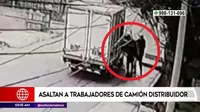 Chorrillos: asaltan a trabajadores de camión distribuidor