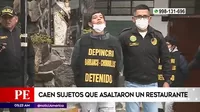 Chorrillos: Caen sujetos que asaltaron un restaurante