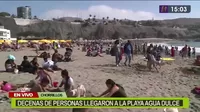 Chorrillos: Decenas de bañistas llegaron hasta la playa Agua Dulce