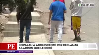 Chorrillos: Delincuente disparó a adolescente en la cabeza