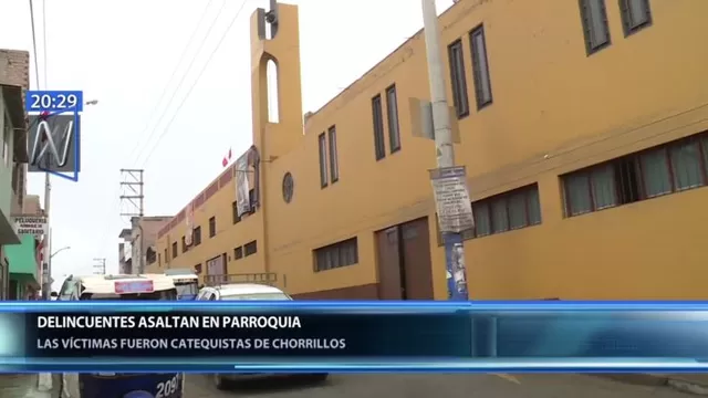 Chorrillos: delincuentes armados robaron en parroquia