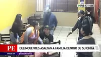 Chorrillos: Delincuentes asaltaron a familia dentro de su chifa