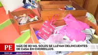 Chorrillos: Delincuentes robaron una casa y se llevaron dinero y joyas