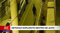 Chorrillos: Detonan explosivo dentro de auto