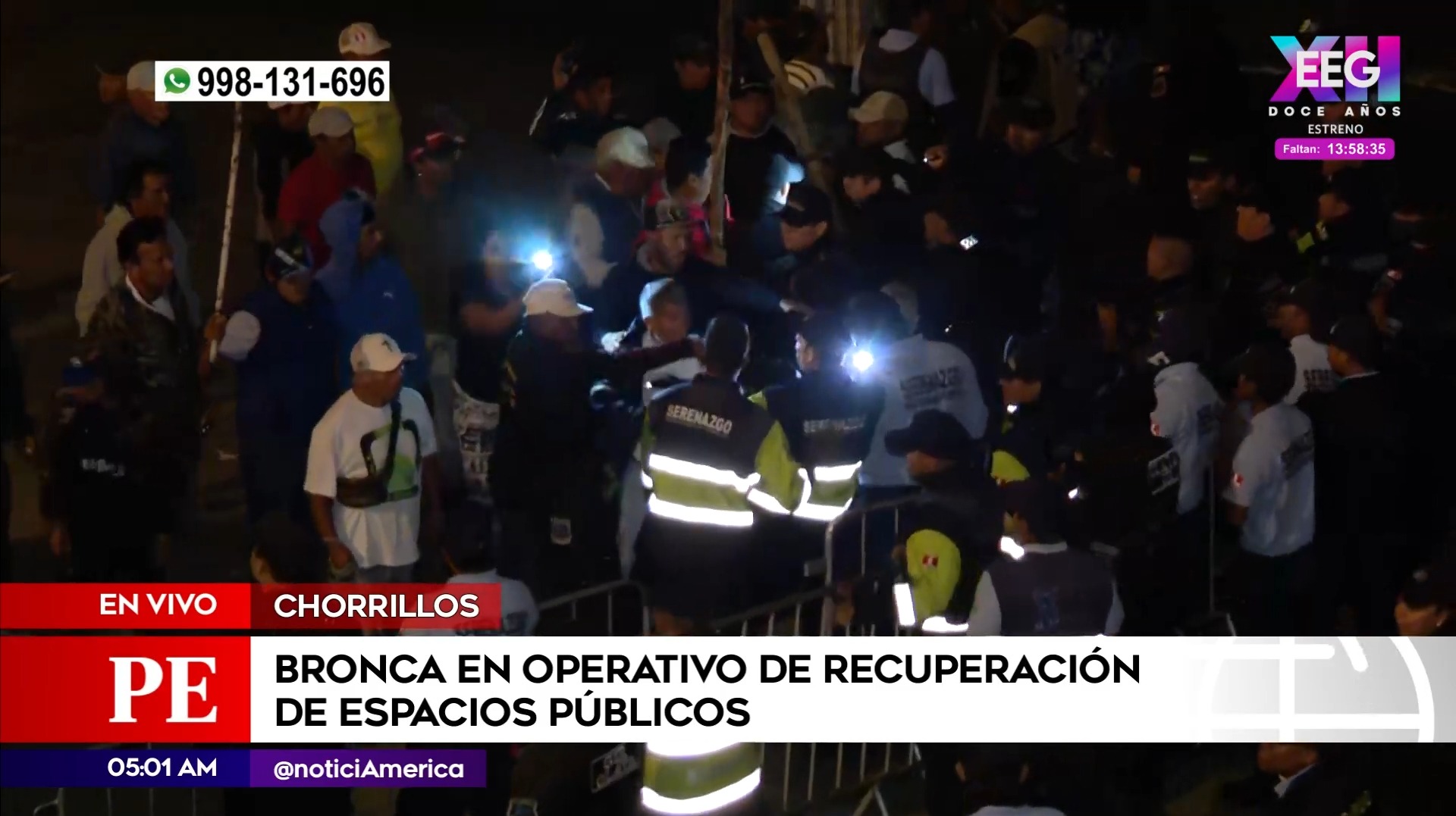 Recuperación de espacios públicos en Chorrillos. Foto: América Noticias