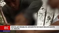 Chorrillos: Escolar grabó asalto en parque