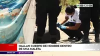 Chorrillos: Hallaron cadáver de hombre dentro de una maleta
