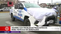 Chorrillos: hombre con problemas psiquiátricos robó patrullero del serenazgo
