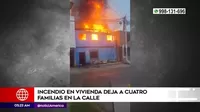 Chorrillos: Incendio en vivienda dejó a cuatro familias en la calle