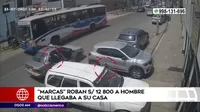 Chorrillos: ‘Marcas’ robaron 12 800 soles a hombre que llegaba a su casa