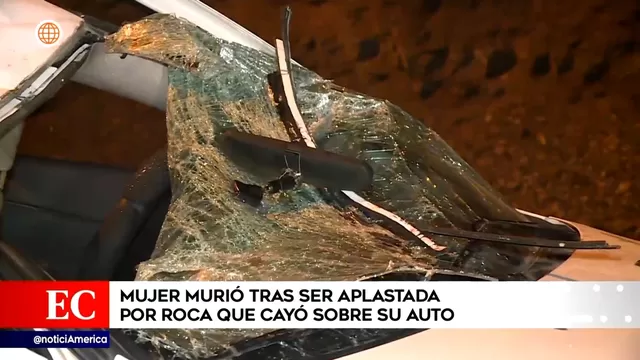 Chorrillos: Mujer murió tras ser aplastada por roca que cayó sobre su auto