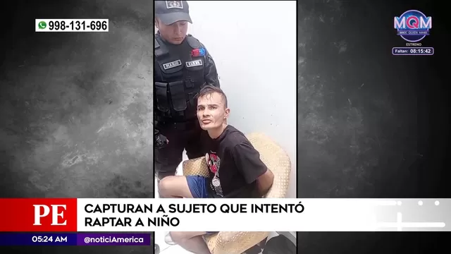 Chorrillos: Policía capturó a sujeto que intentó raptar a niño en playa Agua Dulce