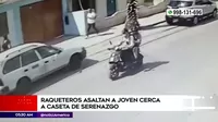 Chorrillos: Raqueteros asaltaron a joven cerca de caseta de Serenazgo