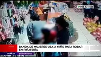 Comas: Banda de mujeres usa a niño para robar en piñatería