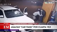 Comas: Delincuentes asalta por cuarta vez un car wash