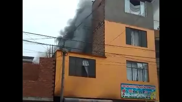 Reportan incendio en Comas. Foto: América Noticias