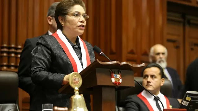 Luz Salgado, titular del Congreso de la República. Foto: Difusión