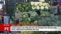 ¿Cómo están los precios de productos en el Mercado Mayorista de Lima?