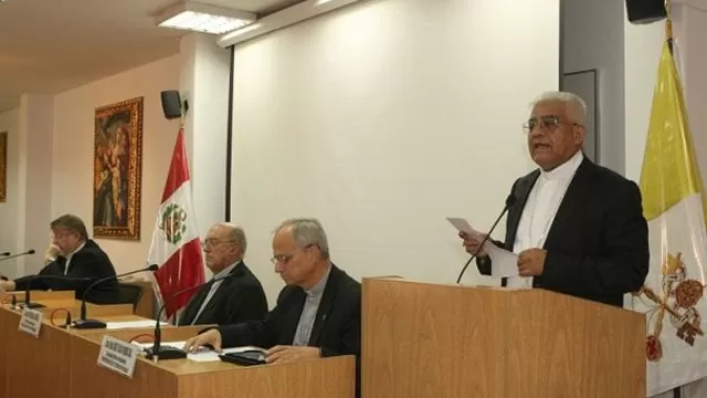 Pronunciamiento de la Conferencia Episcopal Peruana. Foto: Andina