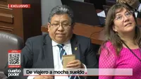 Congresista Flores Ancachi exigía a sus trabajadores el 10% de su sueldo y el 50% de sus bonos