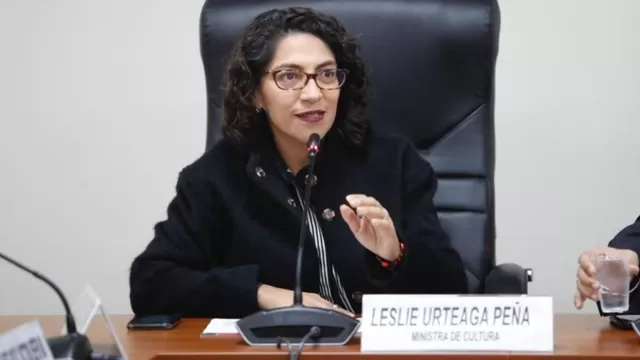 Leslie Urteaga, ministra de Cultura / Foto: Andina