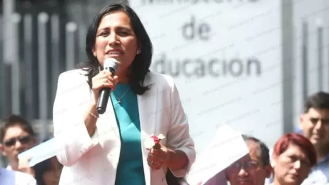 Ministra de Educación, Flor Pablo. Foto: Andina