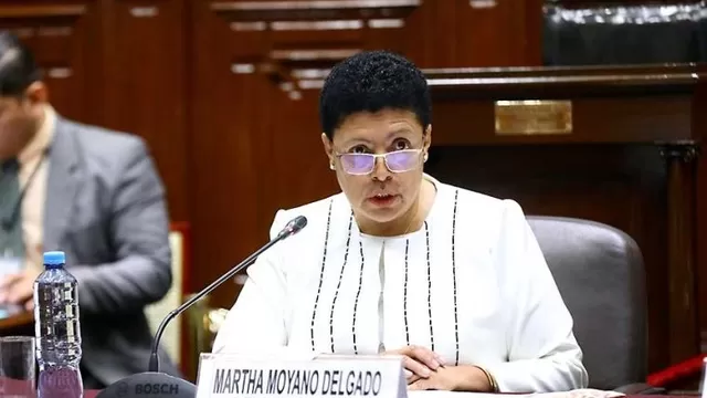 Martha Moyano, presidenta de la Comisión de Constitución. Foto: Andina