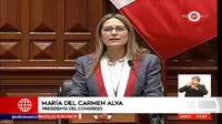 María del Carmen Alva es la nueva presidenta del Congreso