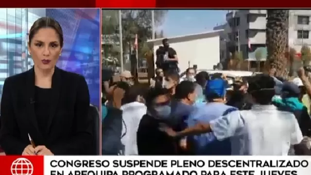 Congreso suspende pleno descentralizado programado para el jueves en Arequipa. Video: América