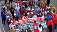 Continúan este miércoles las movilizaciones por las calles del Centro de Lima