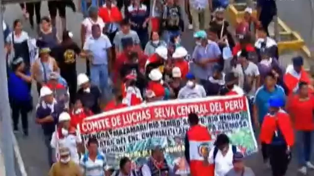 Movilización en el Centro de Lima