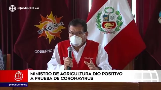 Coronavirus: Ministro de Agricultura, Jorge Montenegro, dio positivo a prueba de COVID-19