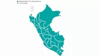 Mapa interactivo muestra el avance del coronavirus en cada región del Perú