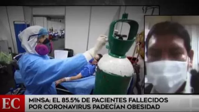 El 85.5 % de fallecidos por COVID-19 en el Perú padecía obesidad