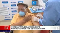 COVID-19: EsSalud habilitó cuatro centros más de vacunación