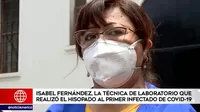 COVID-19: Isabel Fernández, la técnica de laboratorio que realizó el hisopado al primer infectado