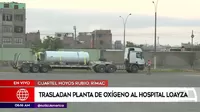 Hospital Loayza recibe planta generadora de oxígeno para atender casos de COVID-19