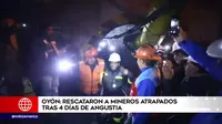 Oyón: mineros fueron rescatados tras permanecer cuatro días en socavón