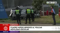 Cuatro niños heridos dejó accidente de movilidad escolar en Barranco