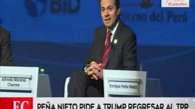Cumbre de las Américas: Peña Nieto pide a Trump que regrese al TPP