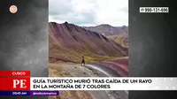 Cusco: Guía turístico murió tras caída de rayo en Montaña de Siete Colores