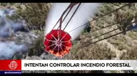 Cusco: Intentaron controlar incendio forestal en Quispicanchi