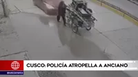Cusco: Policía de civil atropelló con su auto a anciano de 70 años