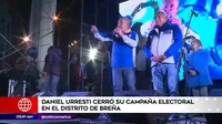 Daniel Urresti cerró su campaña electoral en Breña